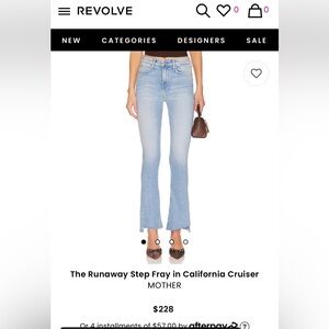 Mother Runaway Step Fray Jeans